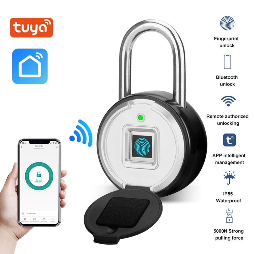 Smart Padlock Biometric Fingerprint Waterproof Lock