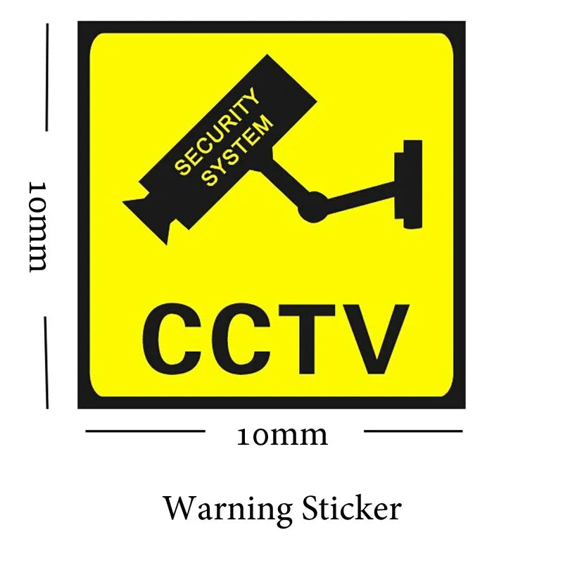 5 Pack 24 Hour Video Surveillance Sign / CCTV Warning Sticker