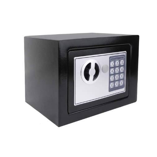 4.6L/8.5L/16L Security Safe Cash Box with Double Digital Keypad&Safety Key Lock Cabinet