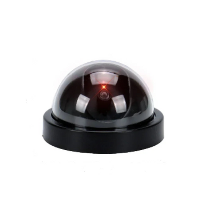 Plastic Dome CCTV Dummy Camera with Flashing LED