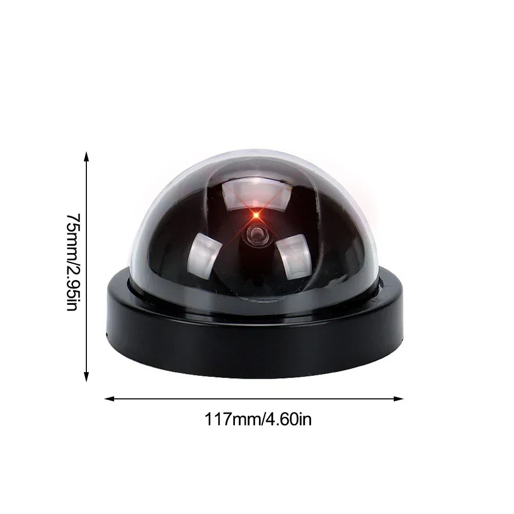 Plastic Dome CCTV Dummy Camera with Flashing LED